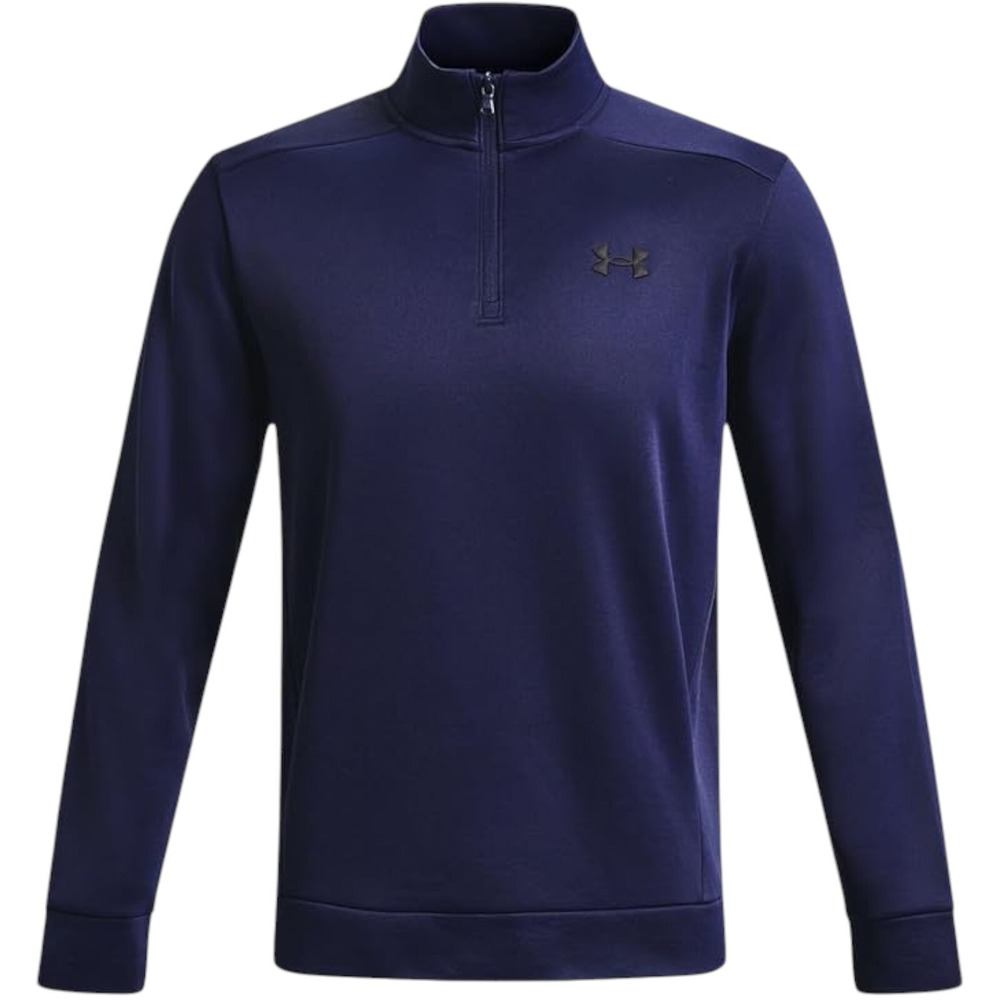 Under Armour Armourfleece Navy Black Midnight 1/4 Zip Jacket Men's Size Medium